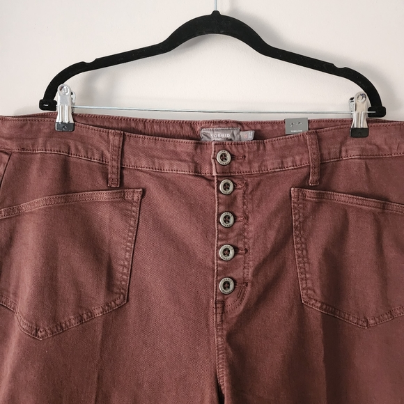 Torrid‎ Crop Wide Leg Stretch Twill Hugh Rise Pant Size Plus 24 NWT - Picture 4 of 12